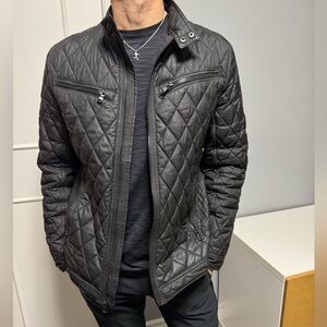 Buffalo David Bitton Men's Black Quilted Puffer Jacket - Medium